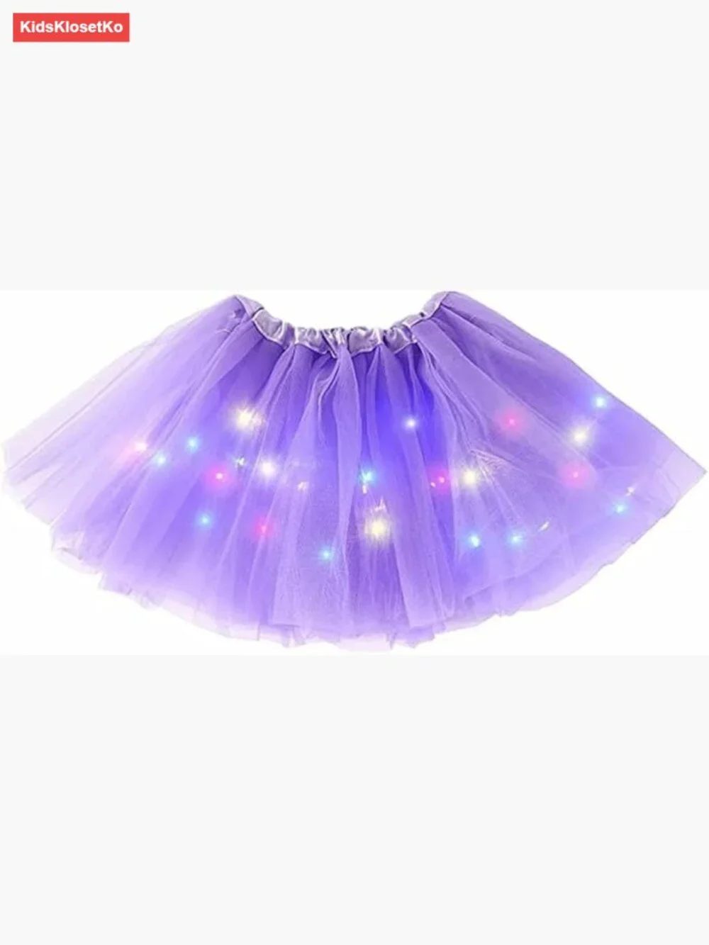 Light Up Tutu Skirt 2-8 Years Fluffy Ballet Dress Up Costume